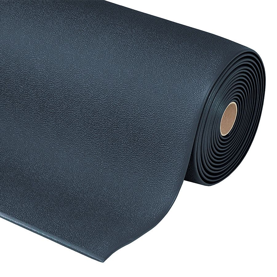 Černá protiskluzová ESD rohož (role) Cushion Stat - délka 18,3 m, šířka 91 cm, výška 0,94 cm F