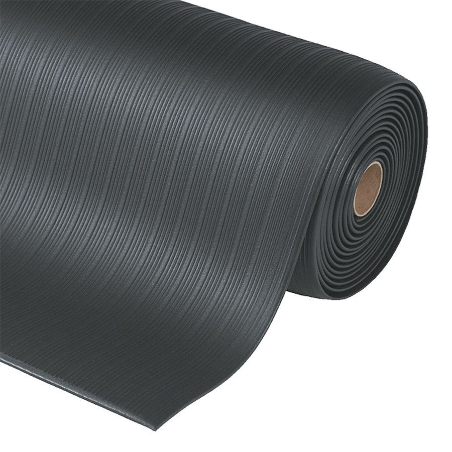 Černá protiúnavová rohož (role) Airug Plus - délka 18,3 m, šířka 91 cm, výška 0,94 cm F