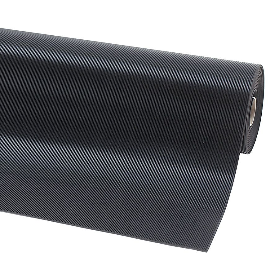 Černá olejivzdorná rohož (role) Rib ‘n’ Roll RS - délka 10 m, šířka 100 cm, výška 0,3 cm F
