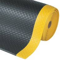 Černo-žlutá protiúnavová průmyslová rohož Bubble, Sof-Tred - 150 x 91 x 1,27 cm