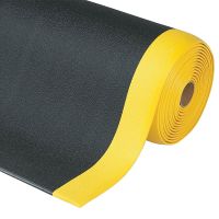 Černo-žlutá protiúnavová rohož Sof-Tred - délka 150 cm, šířka 91 cm a výška 0,94 cm