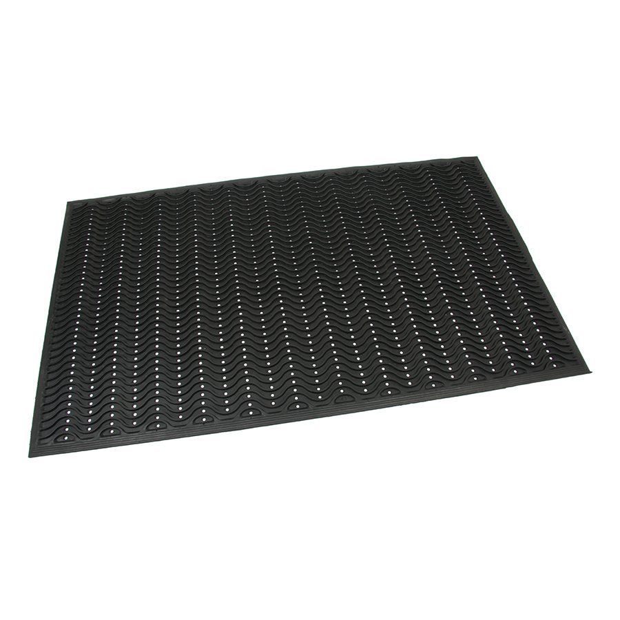 Gumová čisticí vstupní rohož FLOMA Waves - délka 90 cm, šířka 150 cm, výška 1,2 cm