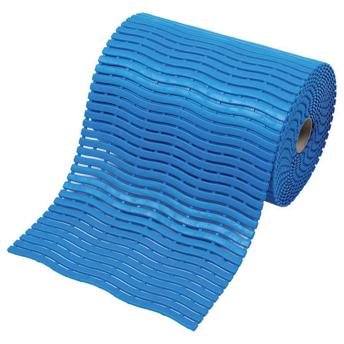 Modrá bazénová rohož Soft-Step - délka 15 m, šířka 60 cm, výška 0,9 cm