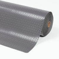 Šedá protiúnavová průmyslová laminovaná rohož Cushion Trax - 2280 x 60 x 1,4 cm