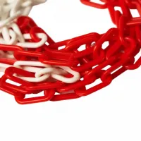 Bílo-červený plastový vymezovací řetěz FLOMA TC20 - průměr 0,8 cm, délka 25 m