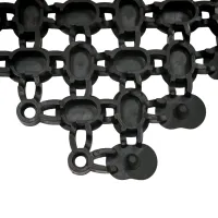 Černá bazénová rohož FLOMA SP20 - délka 21,7 cm, šířka 21,7 cm, výška 0,8 cm