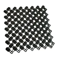 Černá bazénová rohož FLOMA SP20 - délka 21,7 cm, šířka 21,7 cm, výška 0,8 cm
