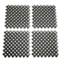 Černá bazénová rohož FLOMA SP20 - délka 21,7 cm, šířka 21,7 cm, výška 0,8 cm