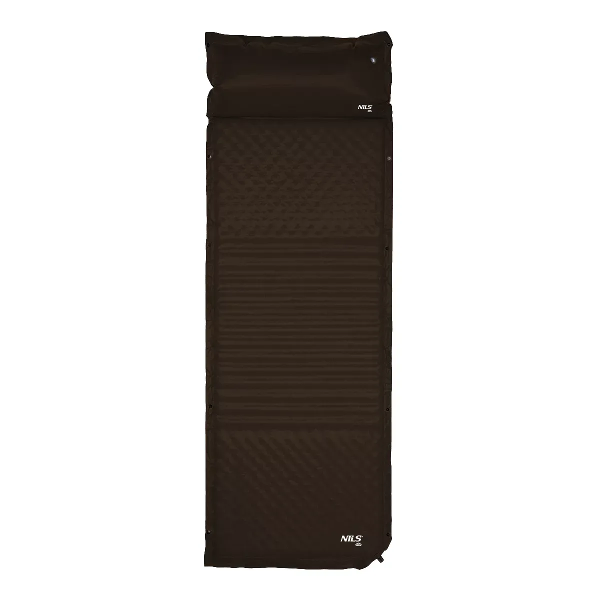 Černá samonafukovací karimatka NILS CAMP - délka 190 cm, šířka 63 cm, výška 3,8 cm