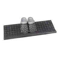 Gumový nášlap na schody FLOMA Criss Cross - délka 25 cm, šířka 75 cm, výška 0,5 cm