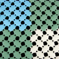 Modrá bazénová rohož FLOMA SP20 - délka 21,7 cm, šířka 21,7 cm, výška 0,8 cm