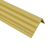 Béžová plastová (PVC) protiskluzová schodová hrana F816 - délka 150 cm, šířka 8,2 cm, výška 4,5 cm