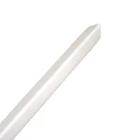 Bílá ocelová ochrana rohů zdí, stěn bez otvorů pro šrouby, k nalepení CP10 - délka 150 cm, šířka 4 x 4 cm, tloušťka 0,1 cm