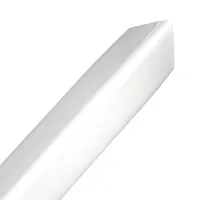 Bílá ocelová ochrana rohů zdí, stěn bez otvorů pro šrouby, k nalepení CP10 - délka 150 cm, šířka 4 x 4 cm, tloušťka 0,1 cm