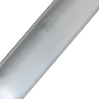 Bílá ocelová ochrana rohů zdí, stěn bez otvorů pro šrouby, k nalepení CP10 - délka 150 cm, šířka 4 x 4 cm, tloušťka 0,1 cm