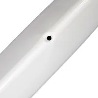 Bílá ocelová ochrana rohů zdí, stěn s otvory pro šrouby CP10 - délka 150 cm, šířka 4 x 4 cm, tloušťka 0,1 cm