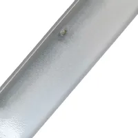 Bílá ocelová ochrana rohů zdí, stěn s otvory pro šrouby CP10 - délka 150 cm, šířka 4 x 4 cm, tloušťka 0,1 cm