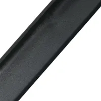 Černá ocelová ochrana rohů zdí, stěn bez otvorů pro šrouby, k nalepení CP10 - délka 150 cm, šířka 4 x 4 cm, tloušťka 0,1 cm