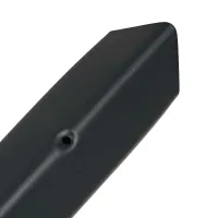 Černá ocelová ochrana rohů zdí, stěn s otvory pro šrouby CP10 - délka 150 cm, šířka 4 x 4 cm, tloušťka 0,1 cm