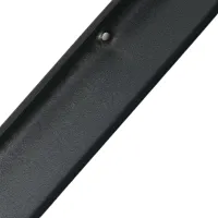 Černá ocelová ochrana rohů zdí, stěn s otvory pro šrouby CP10 - délka 150 cm, šířka 4 x 4 cm, tloušťka 0,1 cm