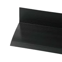 Černá plastová (PVC) protiskluzová schodová hrana F600 - délka 250 cm, šířka 8,2 cm, výška 4,5 cm