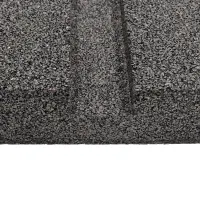 Gumová podložka s ALU fólií pod konstrukci FVE na PVC střechu FLOMA UniPad ALU - délka 26 cm, šířka 26 cm, výška 7 cm