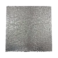 Gumová podložka s ALU fólií pod konstrukci FVE na PVC střechu FLOMA UniPad ALU - délka 26 cm, šířka 26 cm, výška 7 cm