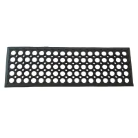 Gumová schodová rohož FLOMA HoneyStep - délka 25 cm, šířka 75 cm, výška 1,6 cm
