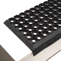 Gumová schodová rohož FLOMA HoneyStep Flap - délka 25 cm, šířka 75 cm, výška 1,6 cm