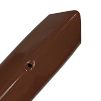 Hnědá ocelová ochrana rohů zdí, stěn s otvory pro šrouby CP10 - délka 150 cm, šířka 4 x 4 cm, tloušťka 0,1 cm