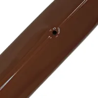 Hnědá ocelová ochrana rohů zdí, stěn s otvory pro šrouby CP10 - délka 150 cm, šířka 4 x 4 cm, tloušťka 0,1 cm