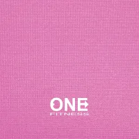 Růžová podložka pro jógu ONE FITNESS - délka 173,5 cm, šířka 61 cm, tloušťka 0,3 cm