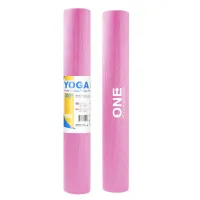 Růžová podložka pro jógu ONE FITNESS - délka 173,5 cm, šířka 61 cm, tloušťka 0,3 cm