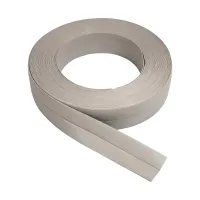 Šedá plastová (PVC) soklová lišta F277 - délka 40 m, šířka 3 cm, výška 3 cm