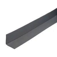Šedá plastová (PVC) soklová lišta F280 - délka 40 m, šířka 3 cm, výška 3 cm