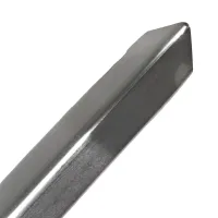 Stříbrná hliníková ochrana rohů zdí, stěn bez otvorů pro šrouby, k nalepení CP10 - délka 150 cm, šířka 4 x 4 cm, tloušťka 0,1 cm