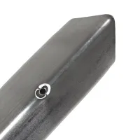 Stříbrná hliníková ochrana rohů zdí, stěn s otvory pro šrouby CP10 - délka 150 cm, šířka 4 x 4 cm, tloušťka 0,1 cm