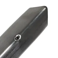 Stříbrná nerezová ochrana rohů zdí, stěn s otvory pro šrouby CP10 - délka 150 cm, šířka 4 x 4 cm, tloušťka 0,1 cm