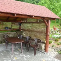 Bambusová stínicí rohož "štípaný bambus nelakovaný" - délka 500 cm, výška 130 cm