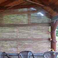 Bambusová stínicí rohož "štípaný bambus nelakovaný" - délka 500 cm, výška 130 cm