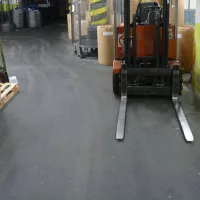 Modrá plastová (PVC) zátěžová dlažba Fortelock Industry ECO (diamant) - délka 51 cm, šířka 51 cm, výška 0,7 cm