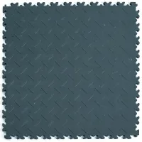Modrá plastová (PVC) zátěžová dlažba Fortelock Industry ECO (diamant) - délka 51 cm, šířka 51 cm, výška 0,7 cm