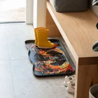 Plastový odkapávač na boty FLOMA Dashshund - délka 38 cm, šířka 75 cm, výška 2,1 cm