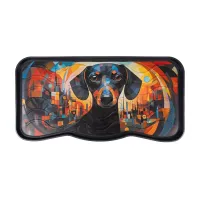 Plastový odkapávač na boty FLOMA Dashshund - délka 38 cm, šířka 75 cm, výška 2,1 cm