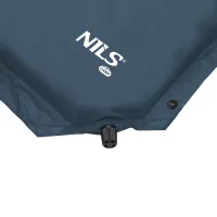 Šedá samonafukovací karimatka pro dvě osoby NILS CAMP - délka 186 cm, šířka 130 cm, tloušťka 3 cm