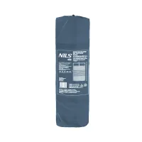 Šedá samonafukovací karimatka pro dvě osoby NILS CAMP - délka 186 cm, šířka 130 cm, tloušťka 3 cm