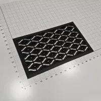 Gumová čisticí venkovní vstupní rohož FLOMA EP11 - délka 45 cm, šířka 75 cm, výška 1 cm