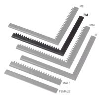 Černá náběhová hrana &quot;samice&quot; &quot;samec&quot; MF Safety Ramps D12/C1,2 Nitrile - 100 x 5 cm