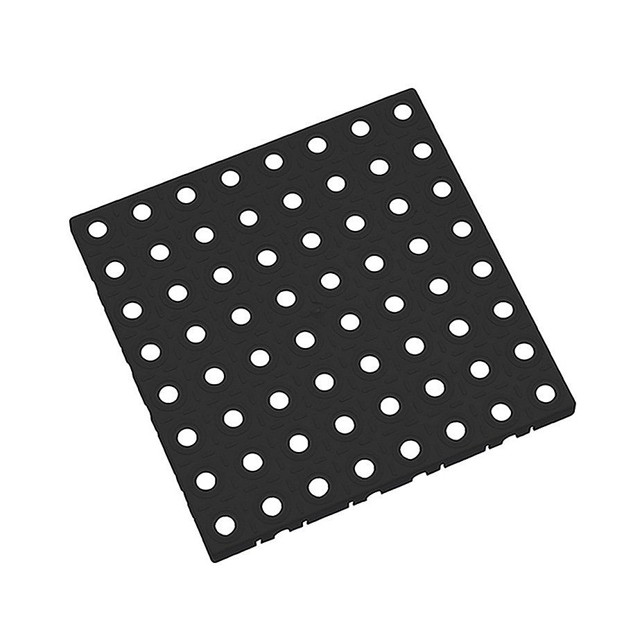 Černá polypropylenová dlažba AvaTile AT-HRD - délka 25 cm, šířka 25 cm, výška 1,6 cm F