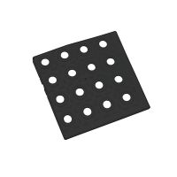 Černý polypropylenový roh AvaTile AT-HRD - délka 13,7 cm, šířka 13,7 cm a výška 1,6 cm